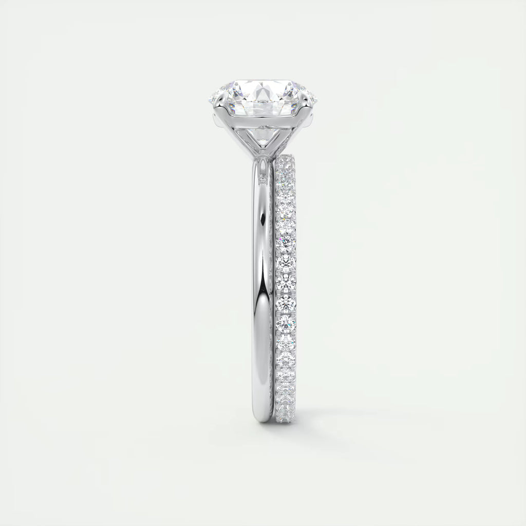 2.00 Ct  Round Solitaire with Four Eagle Claws Set Engagement Ring