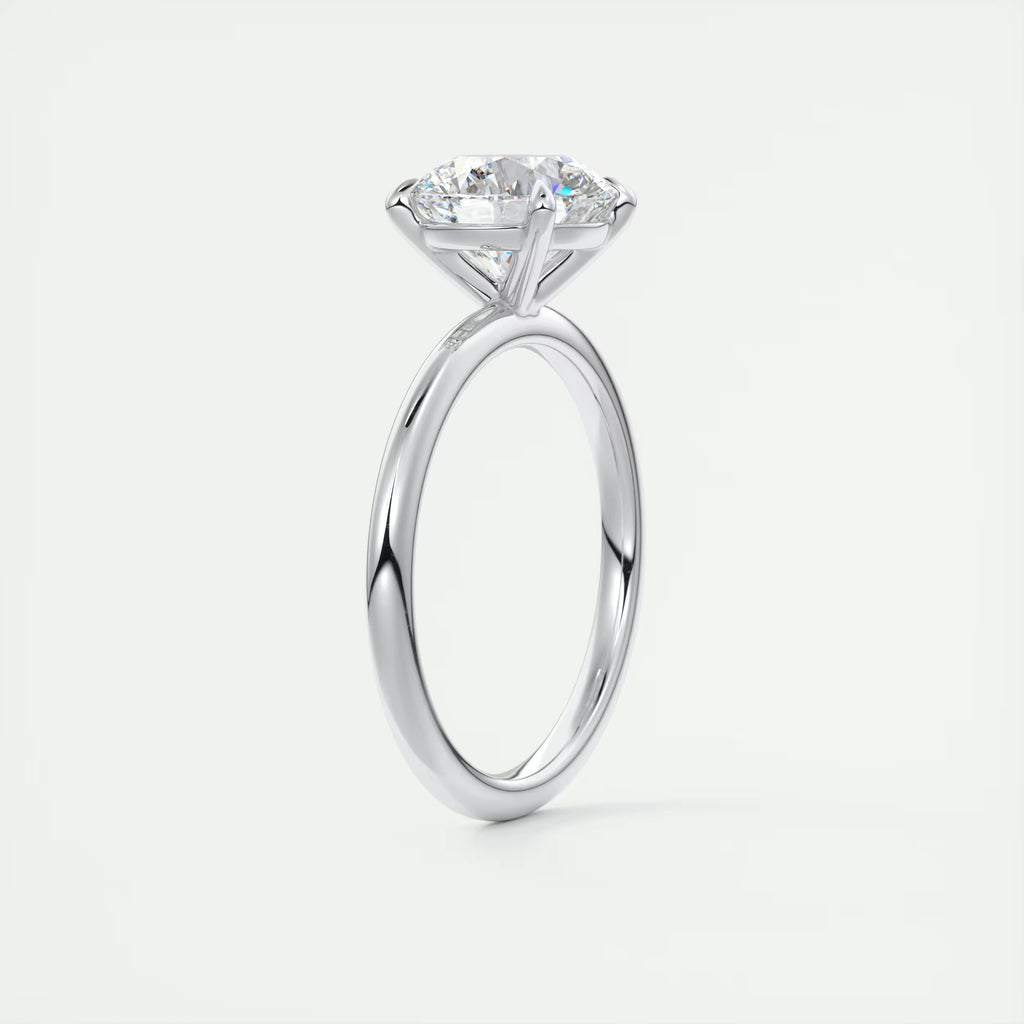2.00 Ct  Round Solitaire with Four Eagle Claws Set Engagement Ring