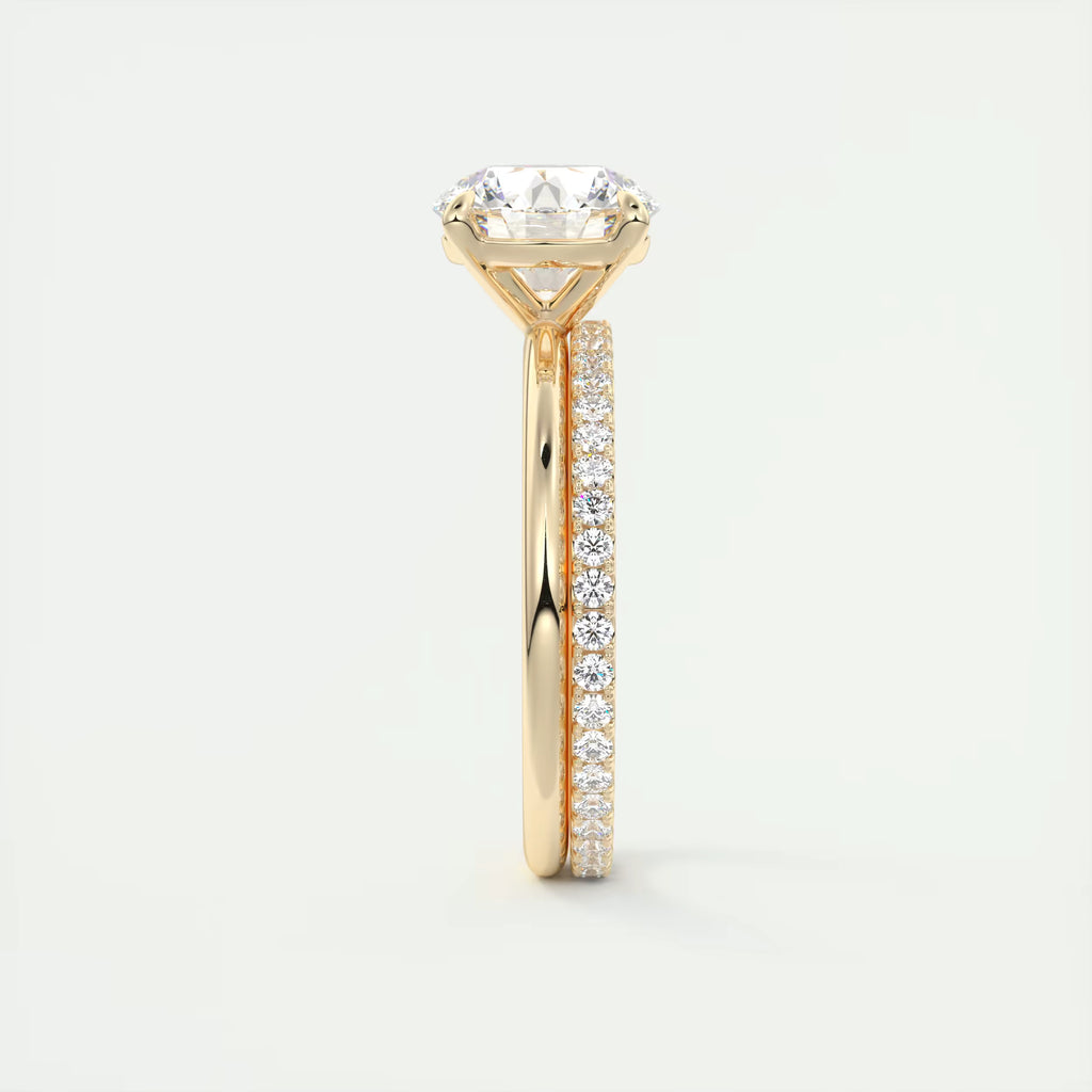 2.00 Ct  Round Solitaire with Four Eagle Claws Set Engagement Ring