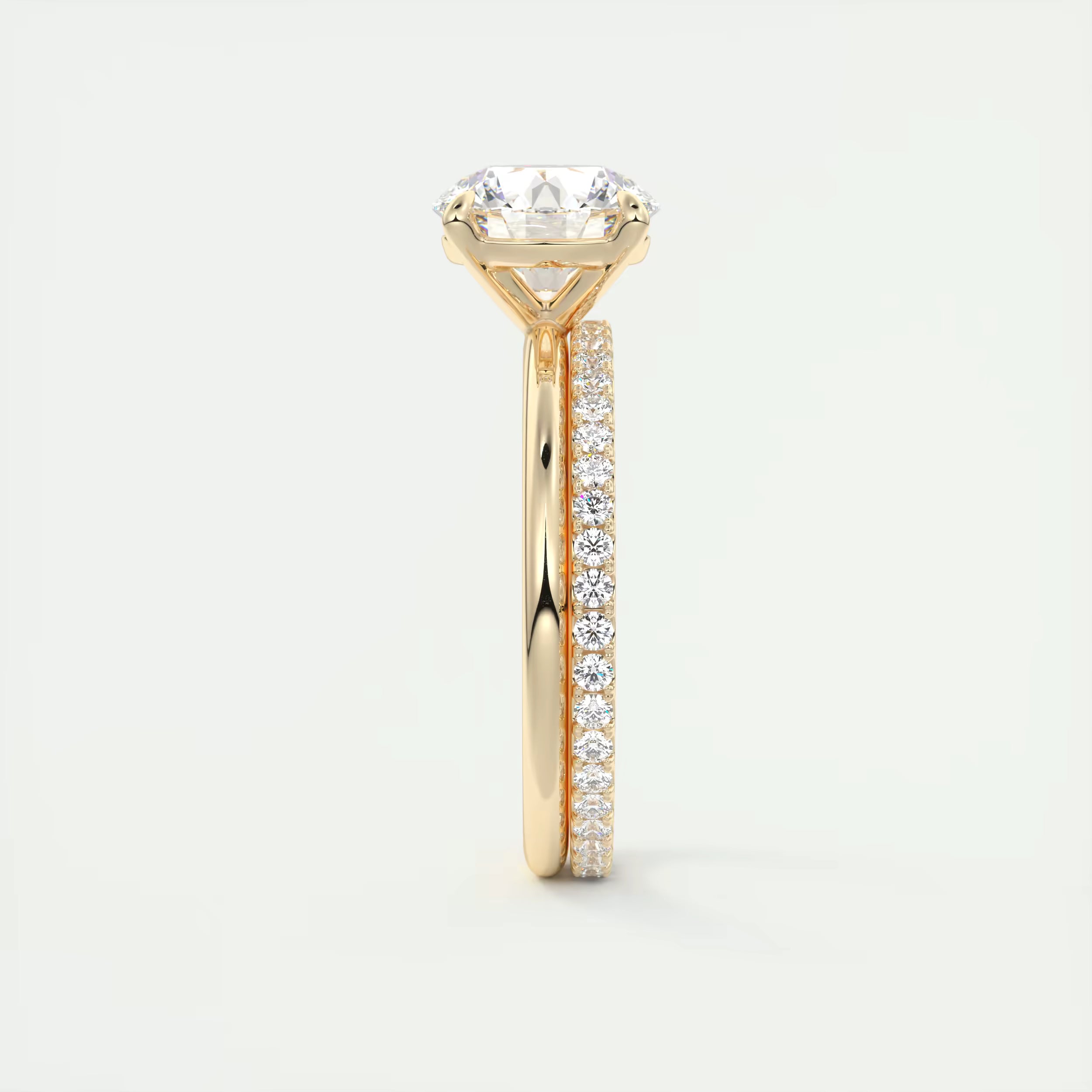 2.00 Ct  Round Solitaire with Four Eagle Claws Set Engagement Ring