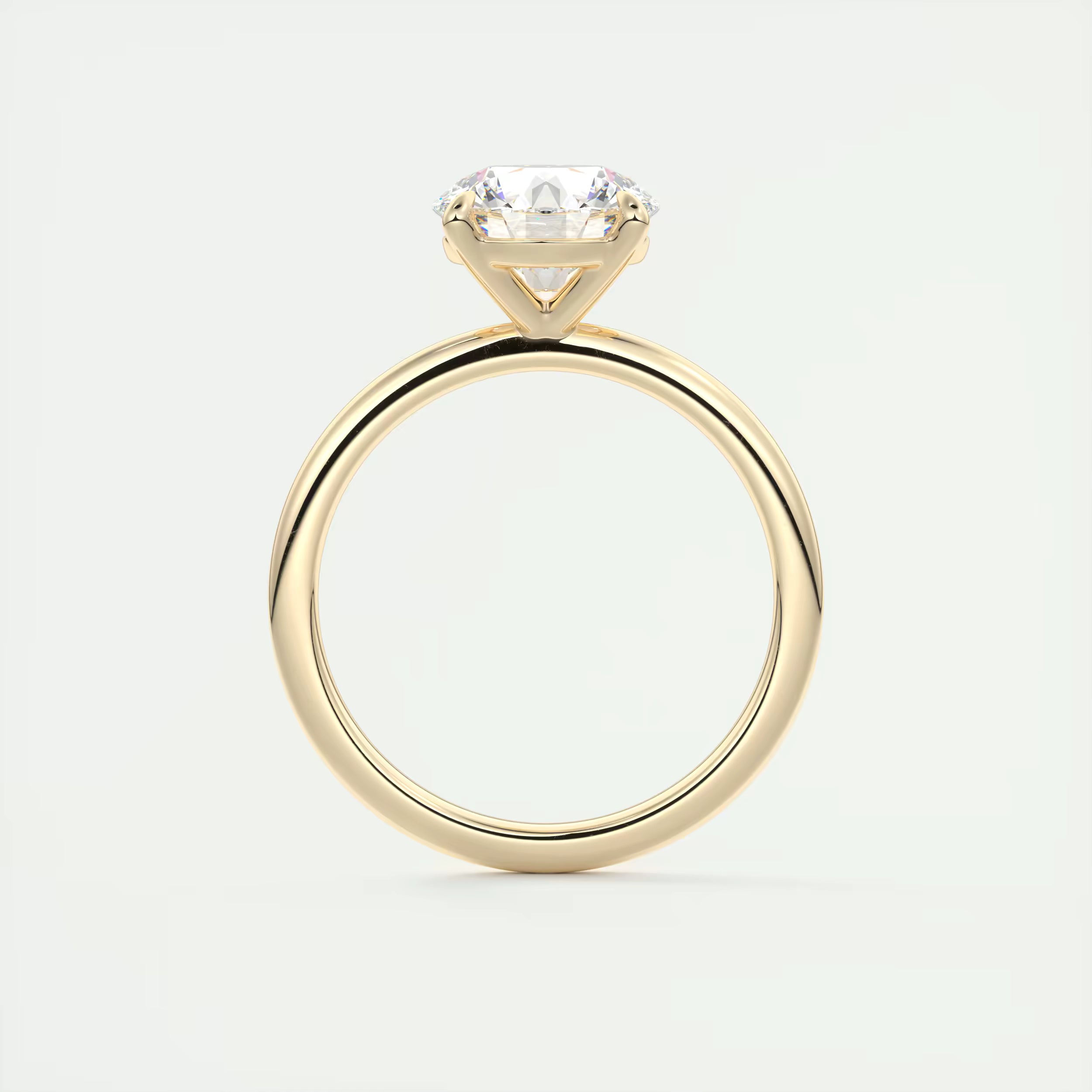 2.00 Ct  Round Solitaire with Four Eagle Claws Set Engagement Ring