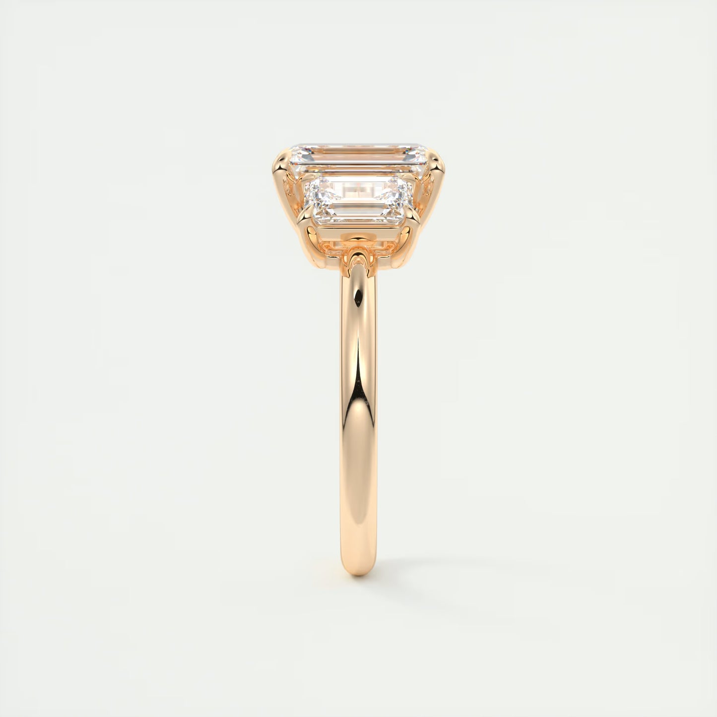 3.00 Ct The OG Emerald Three Stone Engagement Rings