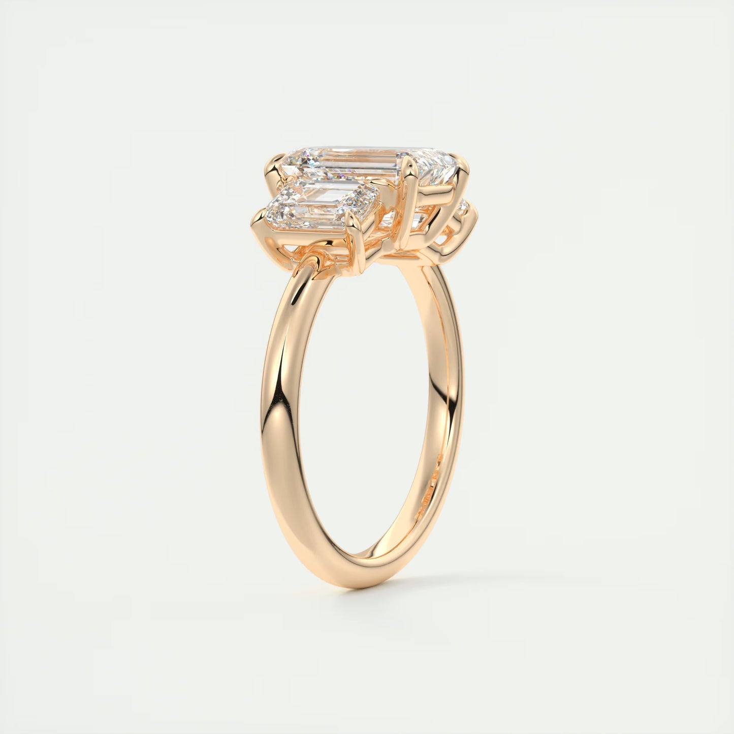 3.00 Ct The OG Emerald Three Stone Engagement Rings