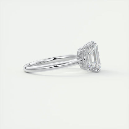 3.00 Ct The OG Emerald Three Stone Engagement Rings