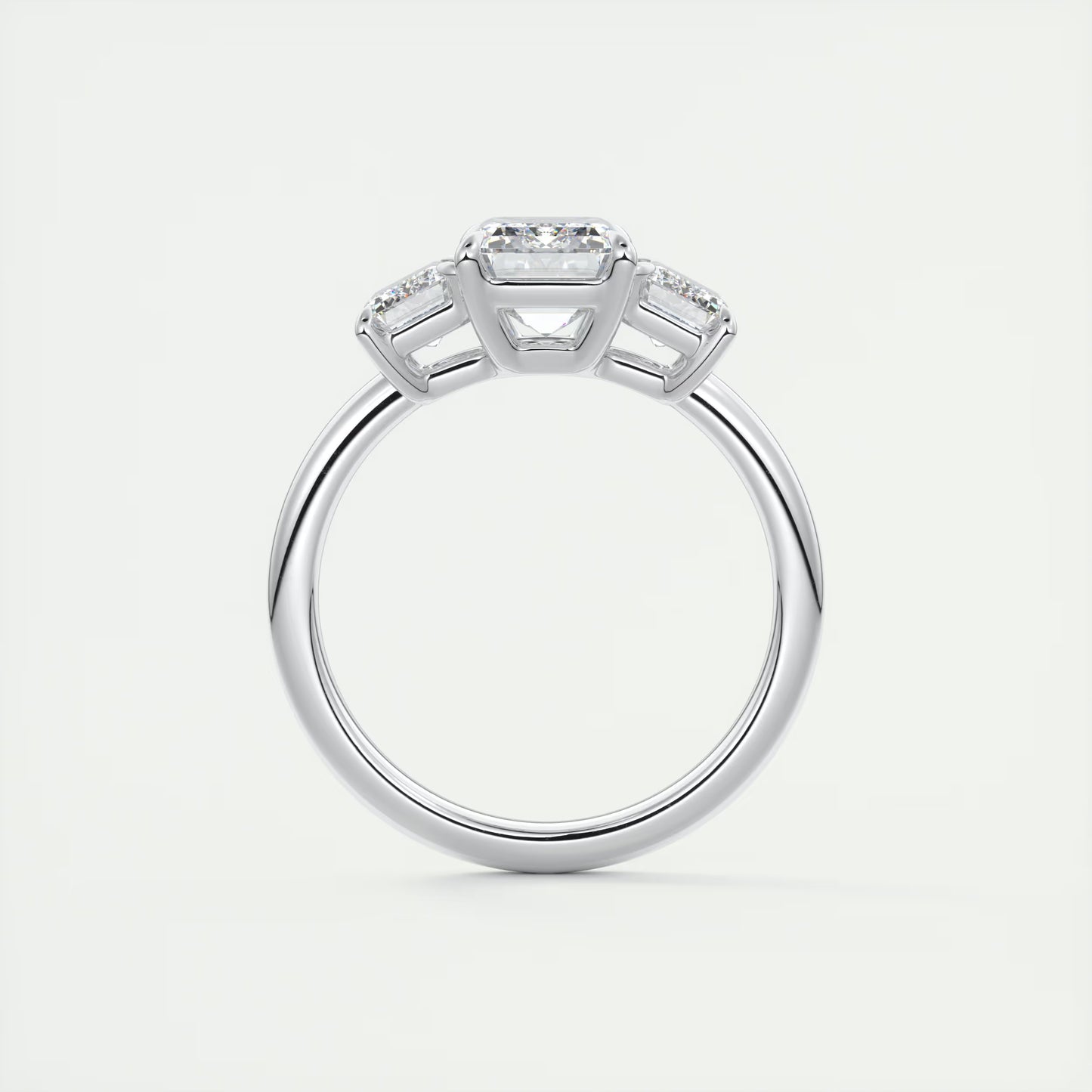 3.00 Ct The OG Emerald Three Stone Engagement Rings