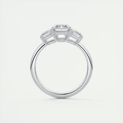 3.00 Ct The OG Emerald Three Stone Engagement Rings