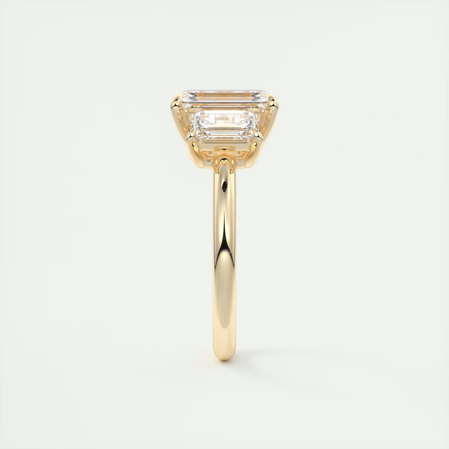 3.00 Ct The OG Emerald Three Stone Engagement Rings