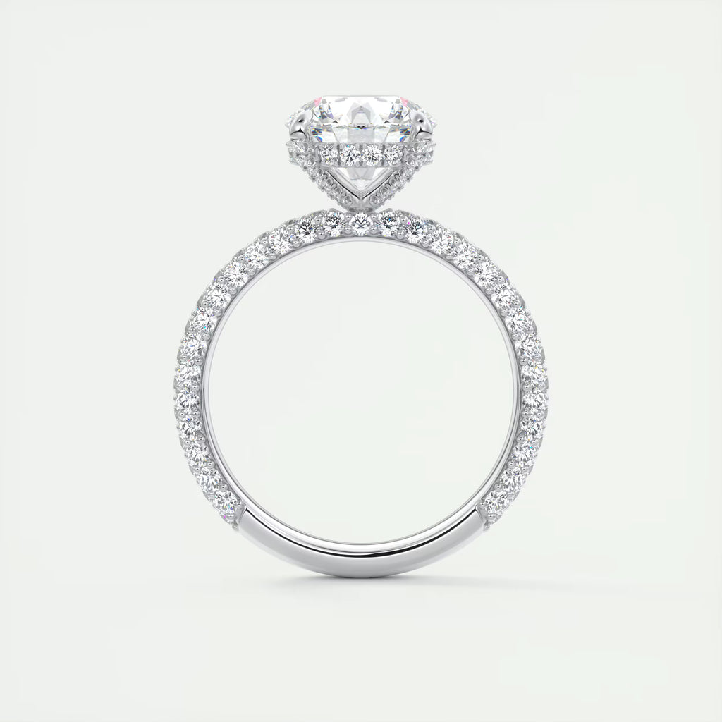 2.80 Ct Round Solitaire Handmade Diamond Sets Engagement Ring