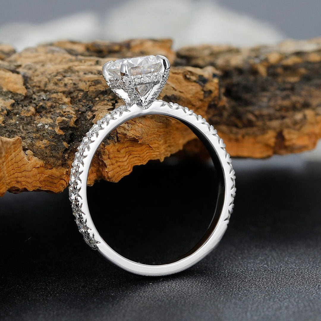 3.50 Ct Round Cut Lab-Created Diamond Engagement Wedding Ring