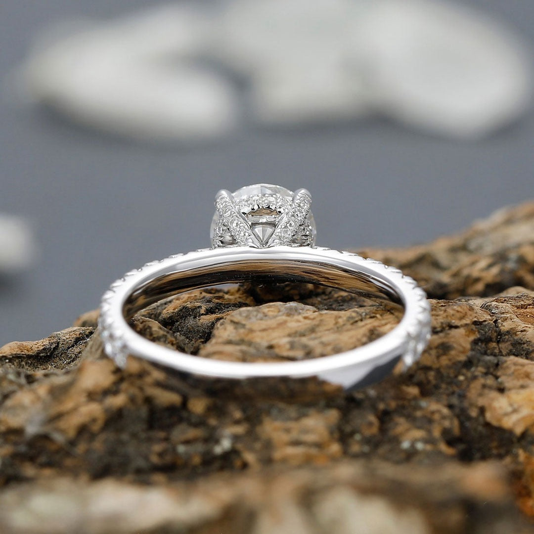 3.50 Ct Round Cut Lab-Created Diamond Engagement Wedding Ring