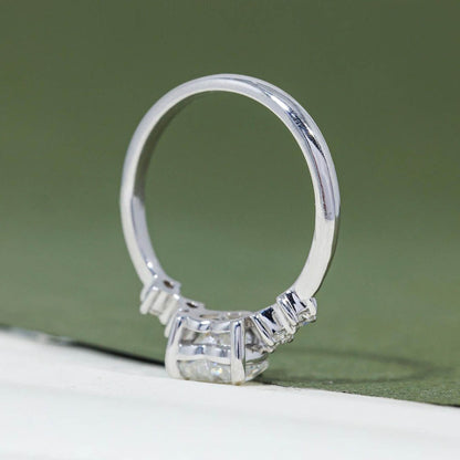 2.20 Ct Heart Cut Modern White Colorless Solitaire Ring
