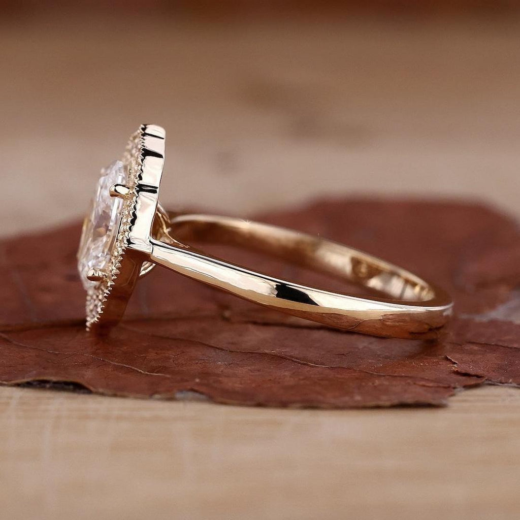 2.60 Ct Oval Lab Diamond  Halo Solitaire Engagement Ring