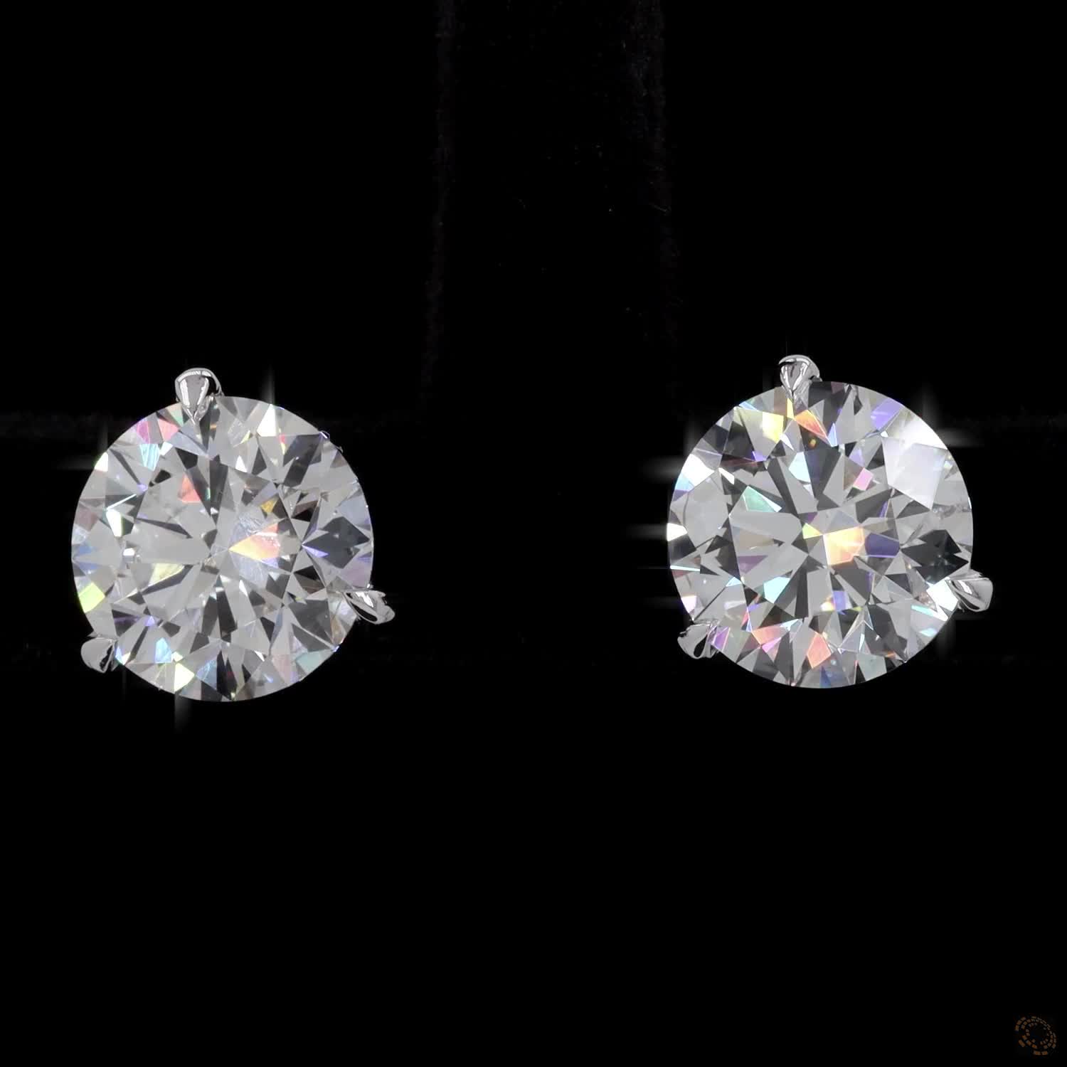 4.06 Ct Offers a contemporary alternative to classic round studs, creating the optical illusion of a larger diamond with sleek, flattering symmetry
