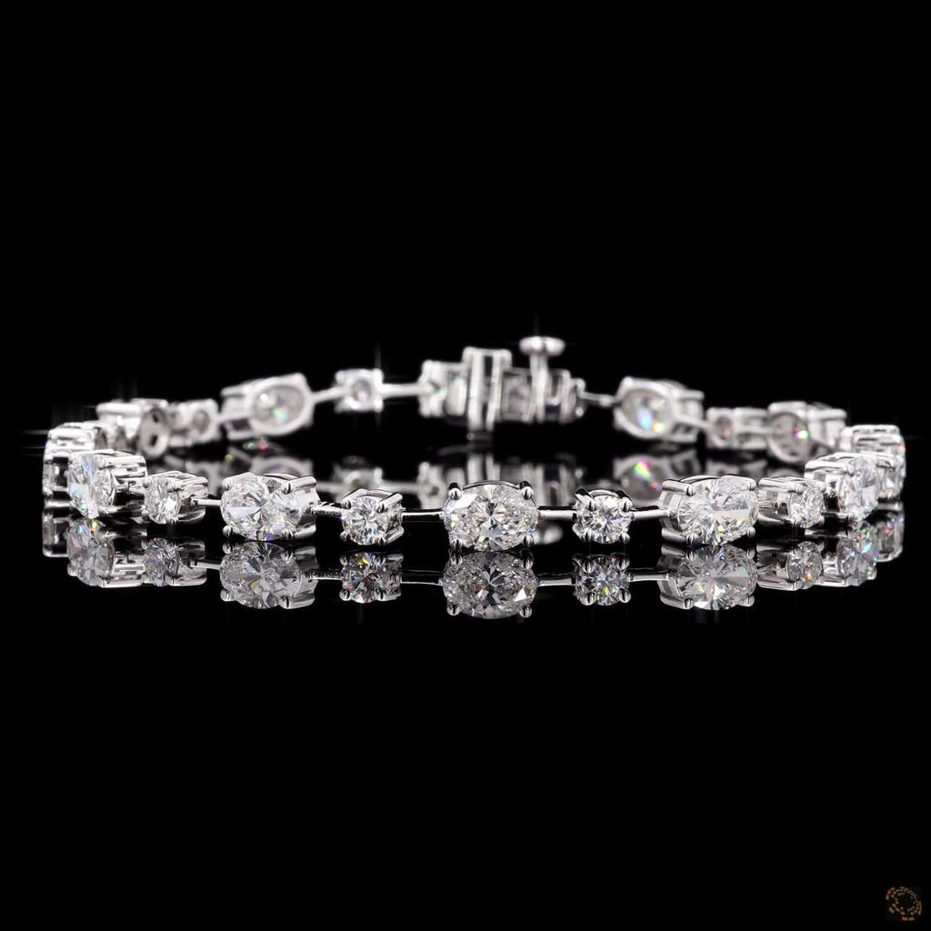 7.80Ct Lab Grown Diamond Tennis Bracelet
