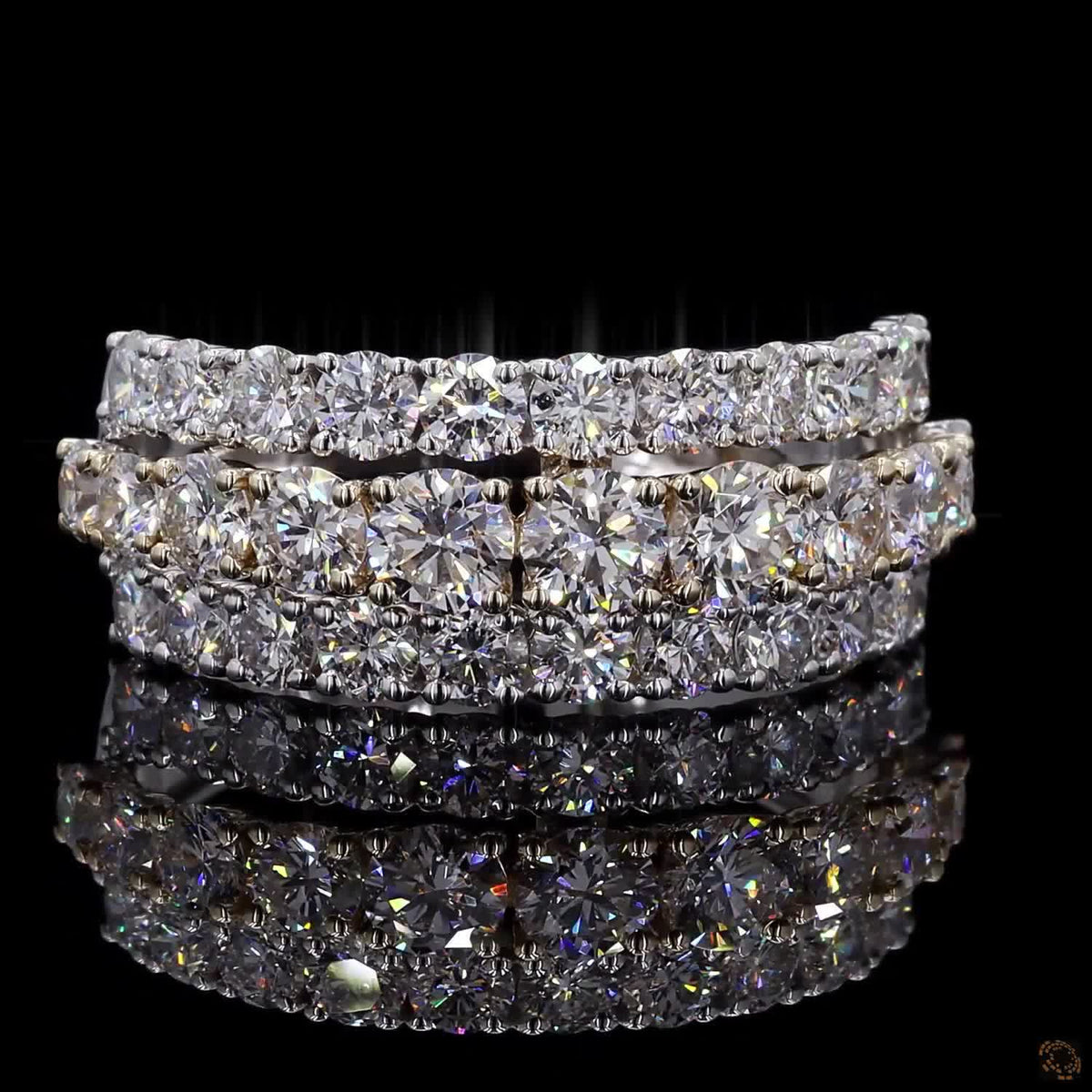 2.64 Ct Round Cut Diamond Wedding Ring, Customized Diamond Ring