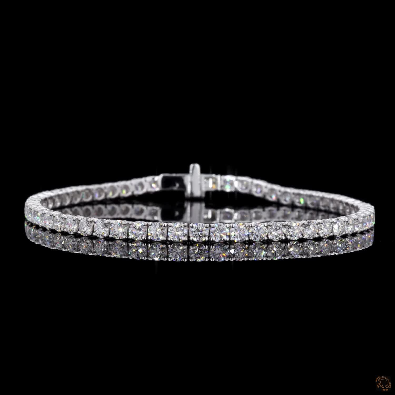 6.24Ct Luxury Diamond Tennis Bracelet Dainty Bridal Anniversary Jewelry Lab Grown Diamond