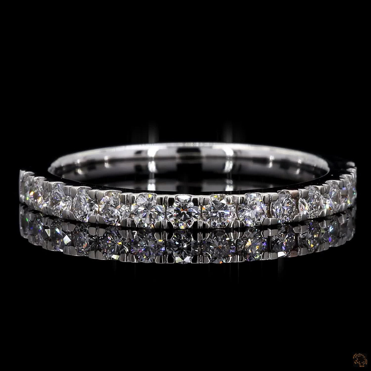 0.37 Ct Classic Diamond Eternity Ring | Round Cut Lab Grown Diamond Band in White Gold | Wedding & Anniversary Jewelr
