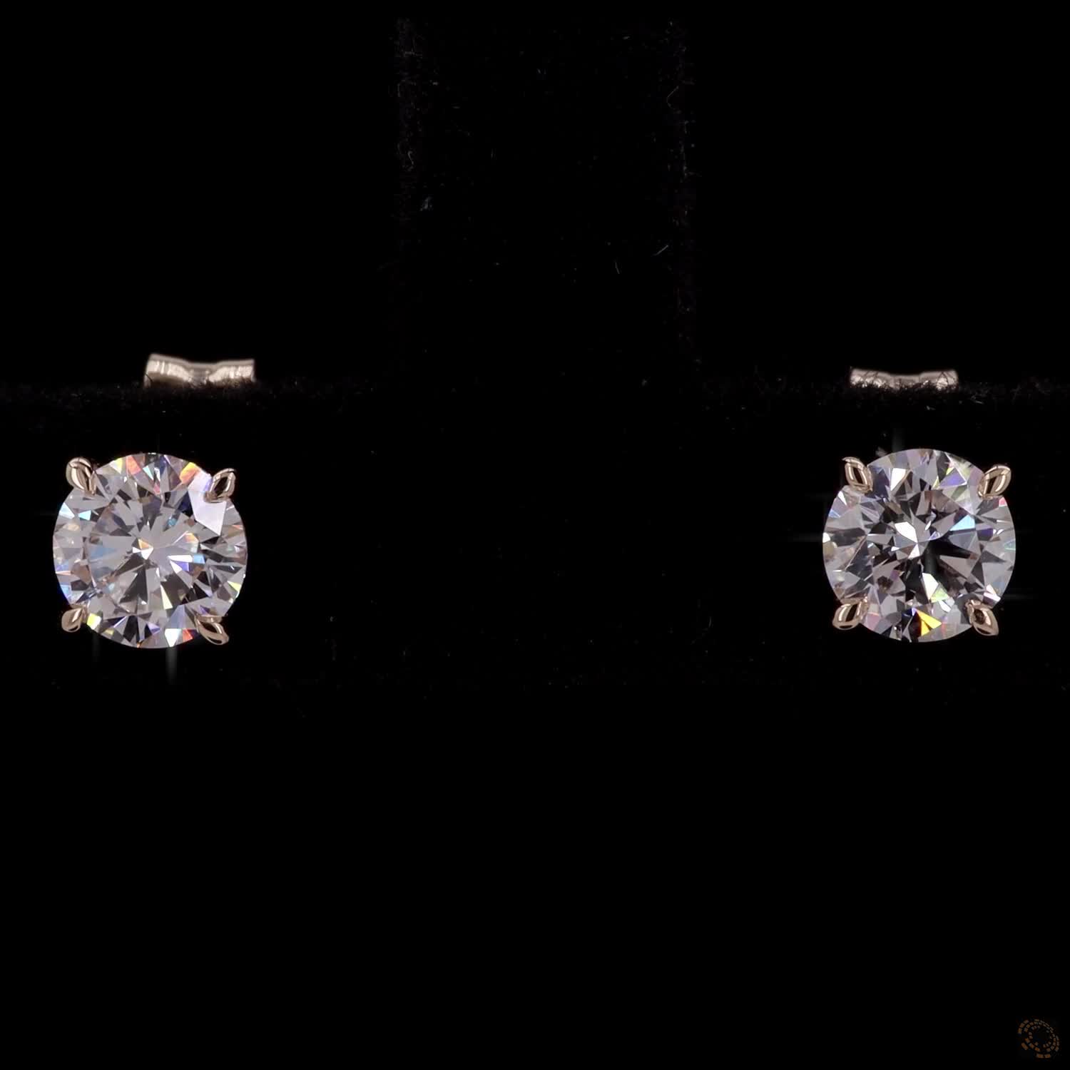 0.50 Ct Classic Round Cut Solitaire Stud Earrings in Yellow Gold