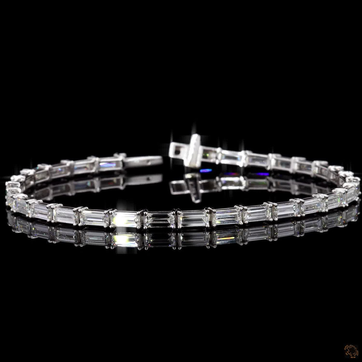 7.11 Ct  Baguette Cut Diamond Fashion Bracelet