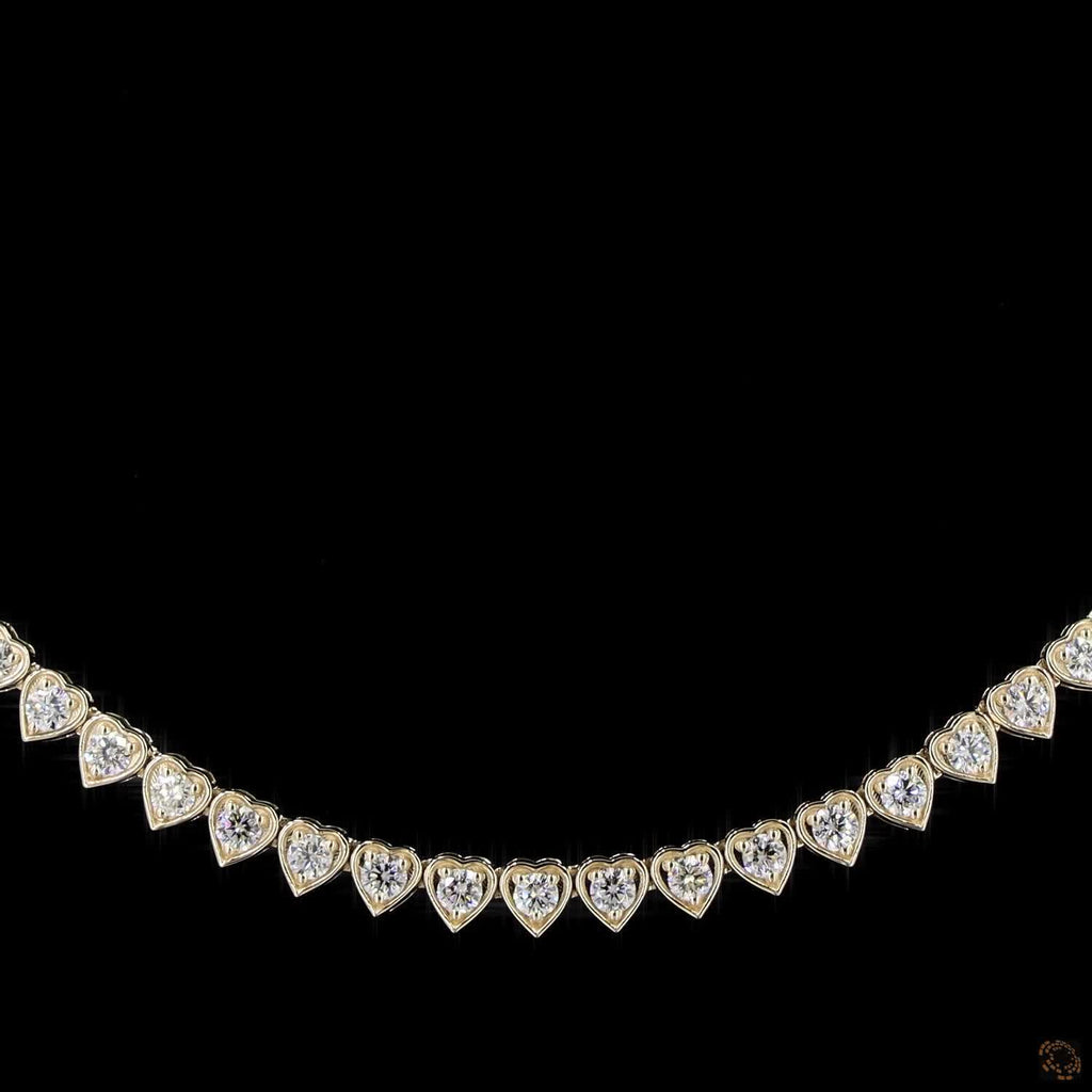 2.91Ct Lab Grown Diamond Round Tennis Necklace