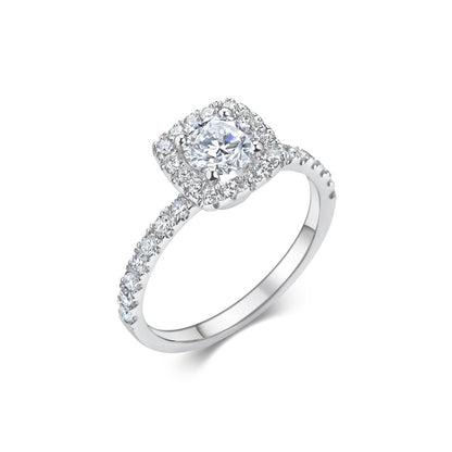 2.30 Ct In Round Bardot Scallop Engagement Ring