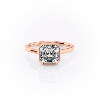 3.00 CT The Charlotte Asscher Bezel-Set Engagement Ring Pave-Set