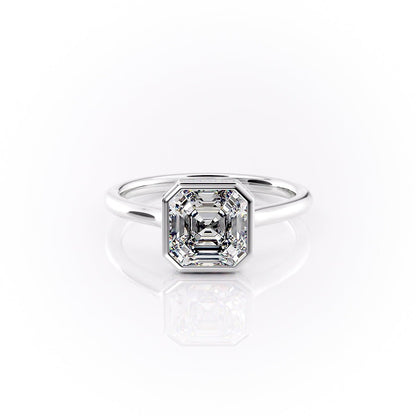 3.00 CT The Charlotte Asscher Bezel-Set Engagement Ring Pave-Set
