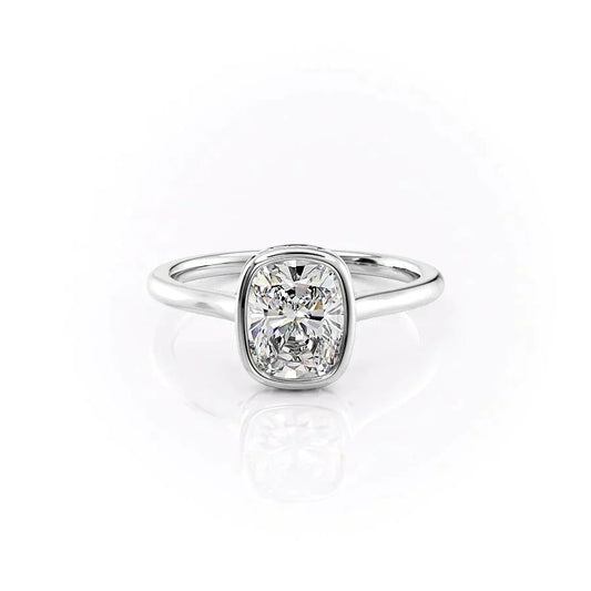 3.00 CT The Charlotte Cushion Bezel-Set Engagement Ring