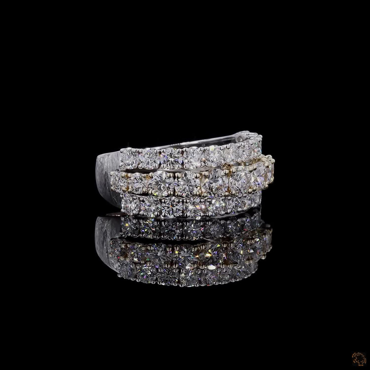 2.64 Ct Round Cut Diamond Wedding Ring, Customized Diamond Ring