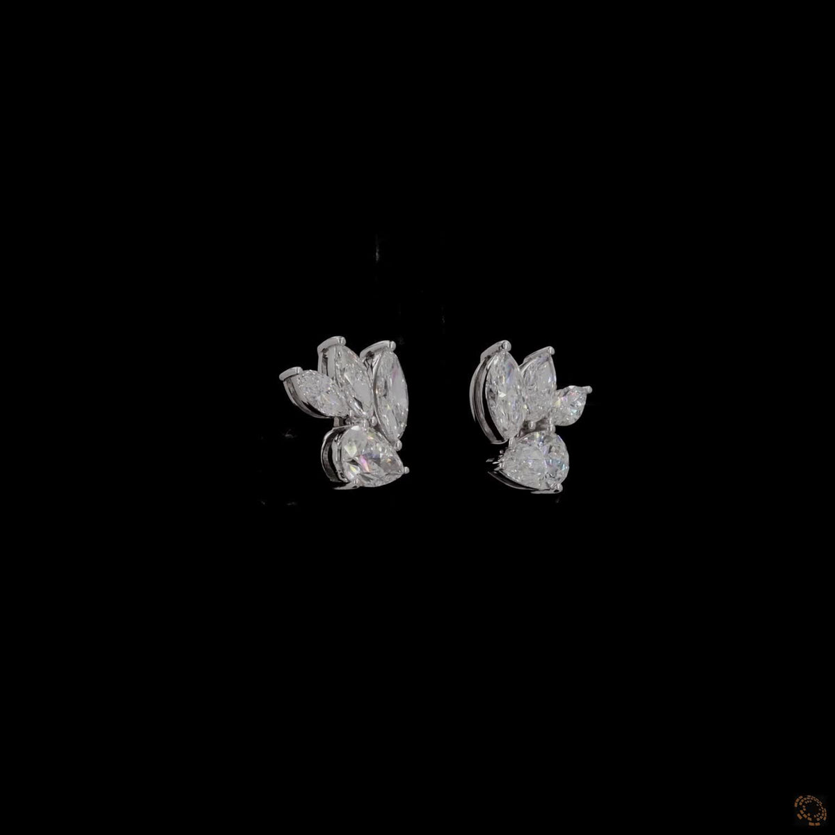 3.44 Ct High-clarity multi-shape lab-grown or natural diamonds Pear Cut and Marquise Cut