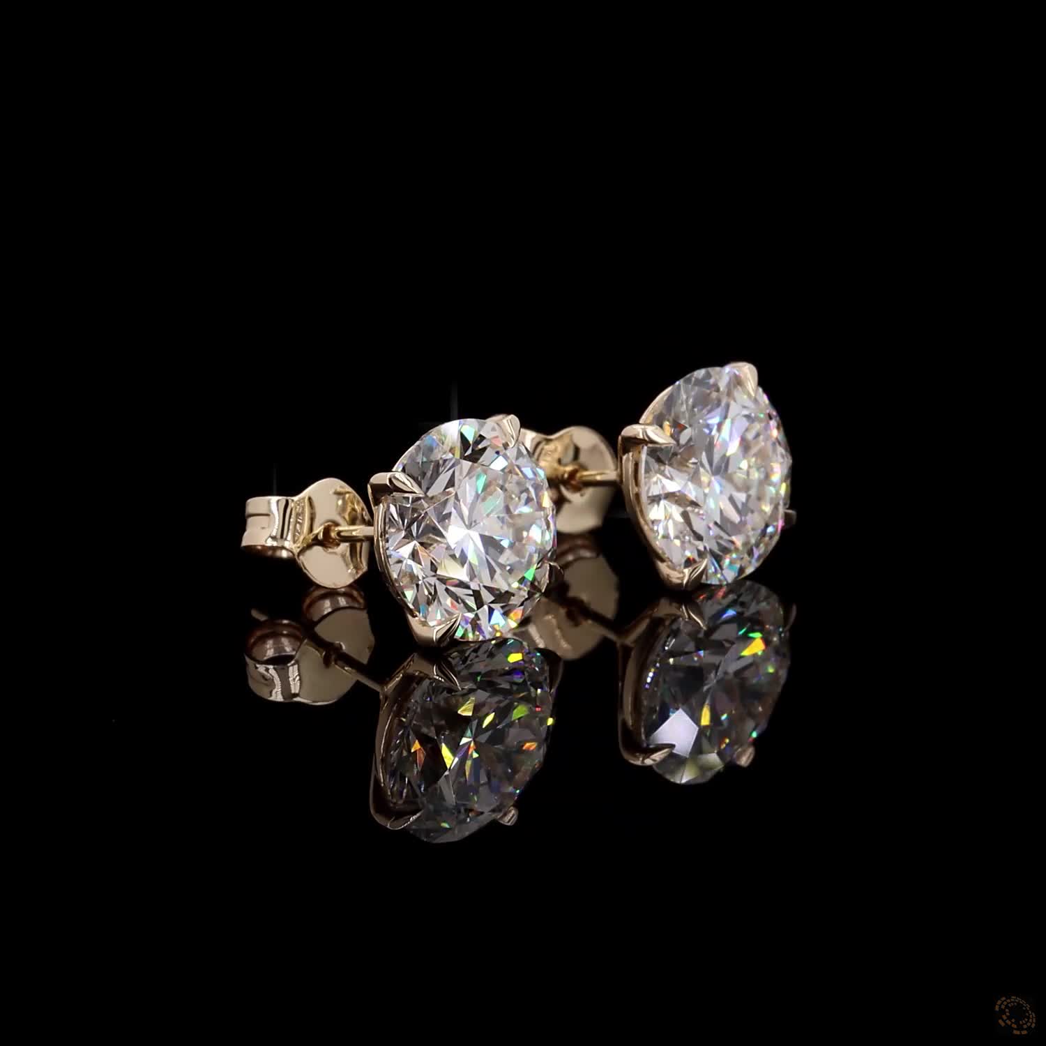 7.12 Ct Timeless, elegant, and versatile offers an elongating silhouette compared to standard round studs