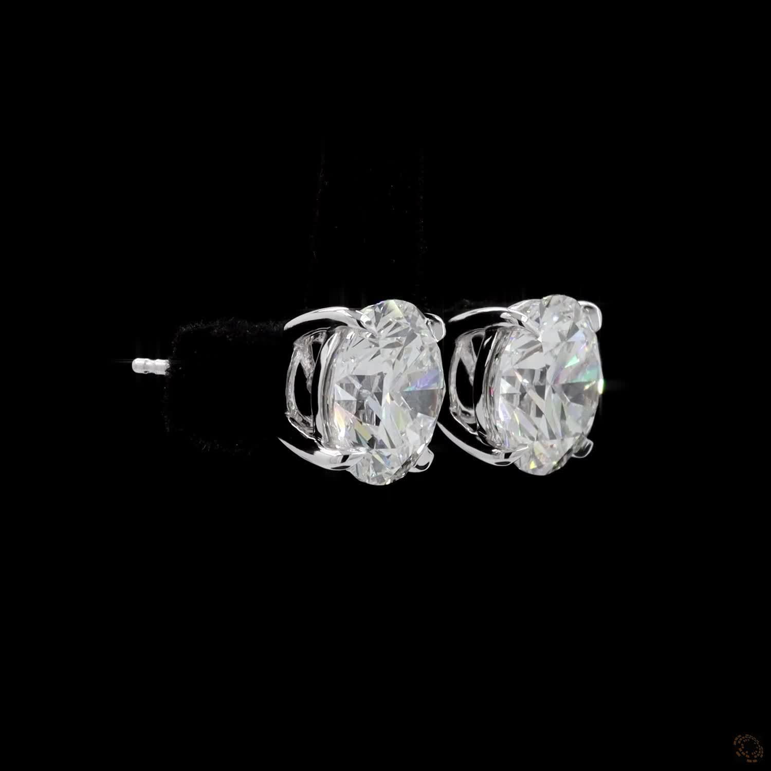 8.02 Ct A precise metal border fully encircles each diamond girdle, keeping the edges protected from bumps or chipping