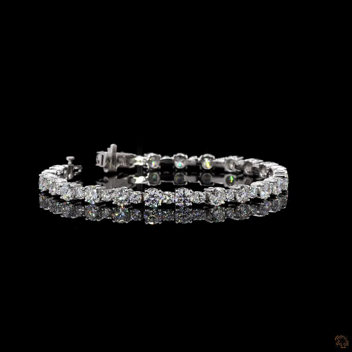 9.24 Ct Classic Stackable Tennis Fancy Color Diamond Bracelet