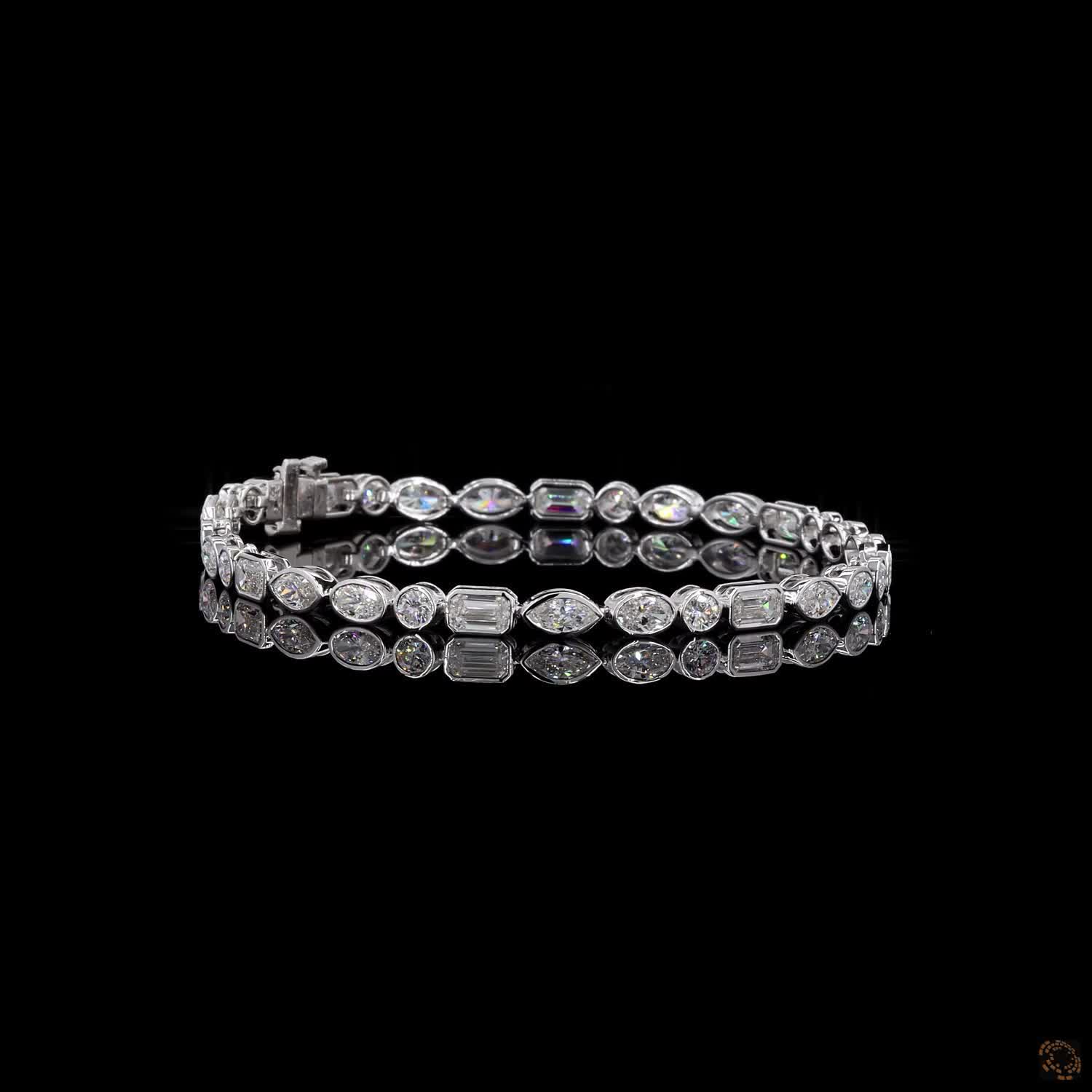 6.55Ct Lab Grown Diamond Tennis Bracelet