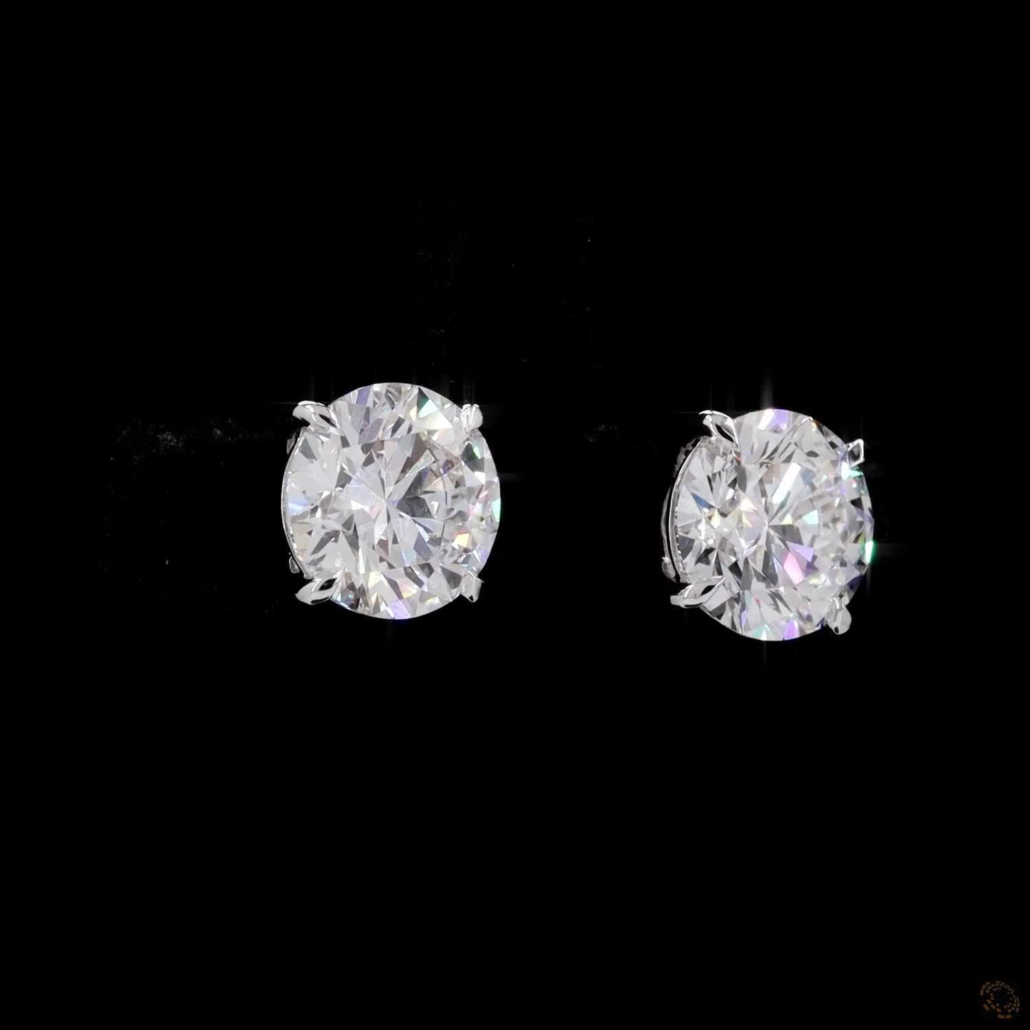 5.06 Ct Delicates prongs hold the stone securely while allowing light to enter from all angles, maximizing the diamond's natural fire and scintillation