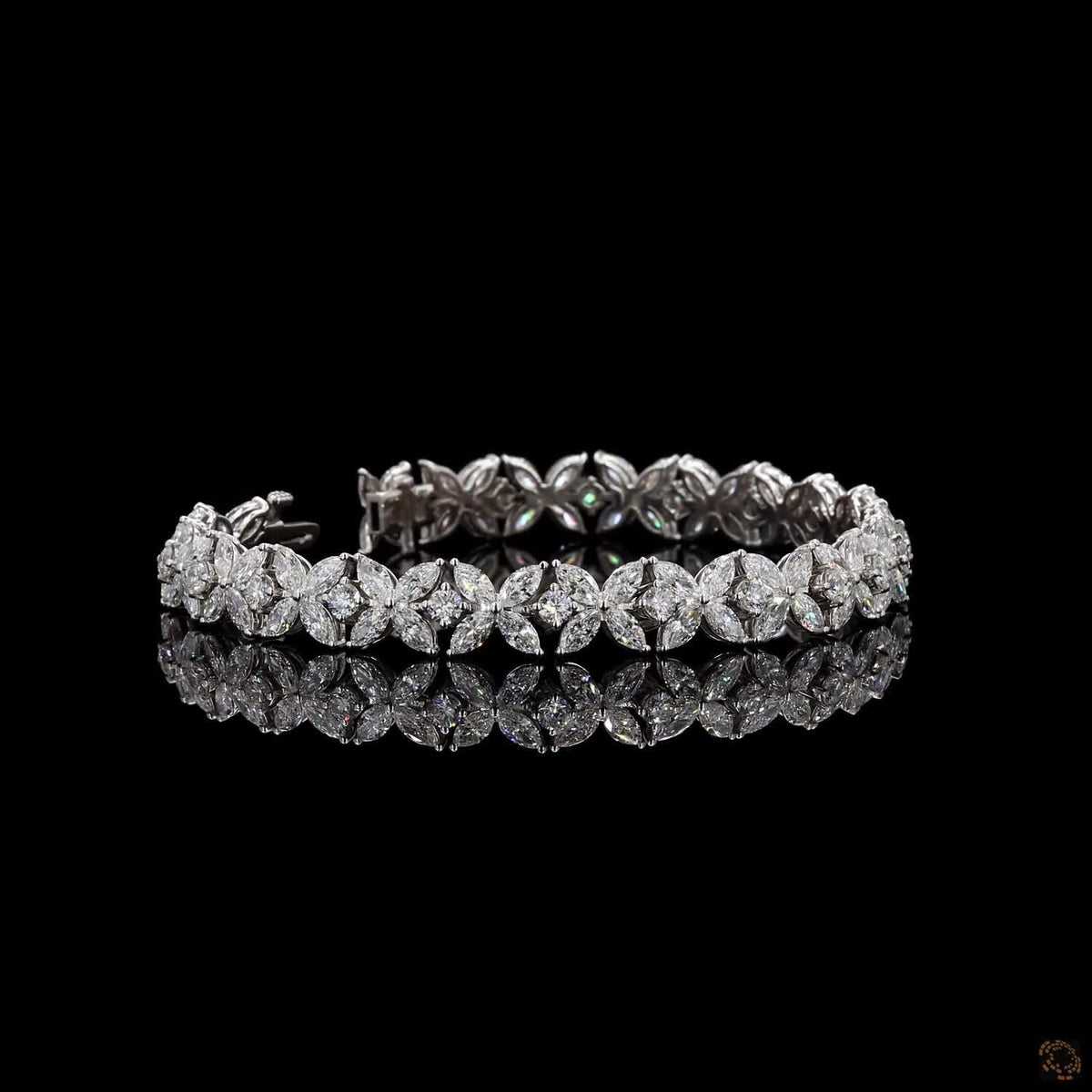 11.9 Ct Classic Stackable Fashion Fancy Color Diamond Bracelet