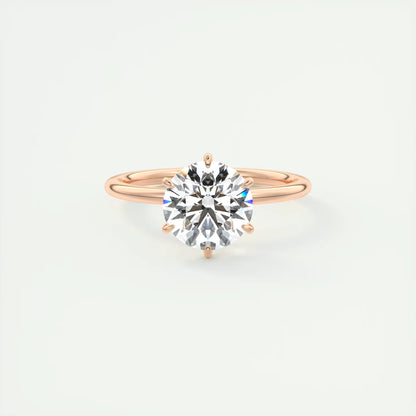 4-5 GM Round Solitaire Ring Engagement Rings
