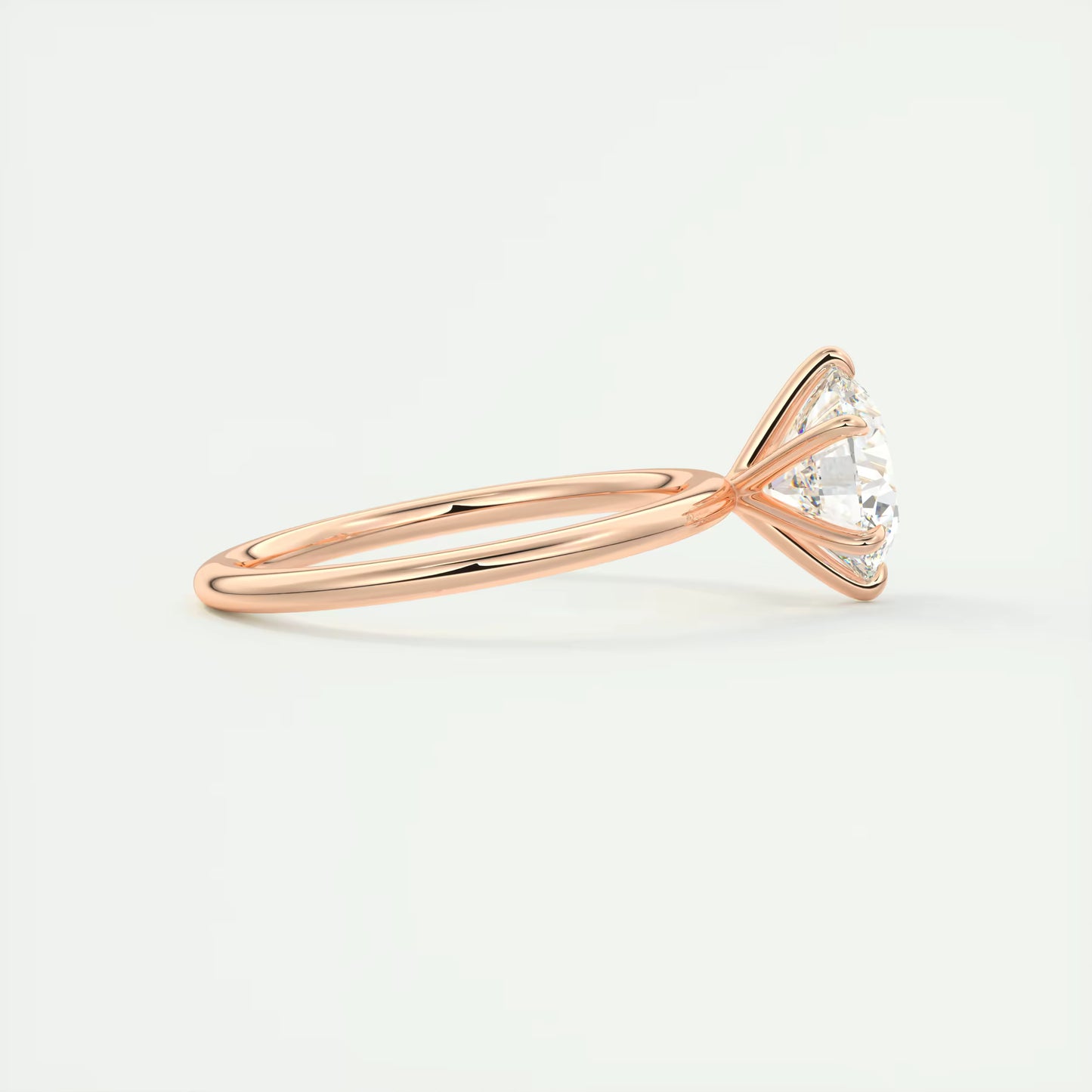 4-5 GM Round Solitaire Ring Engagement Rings