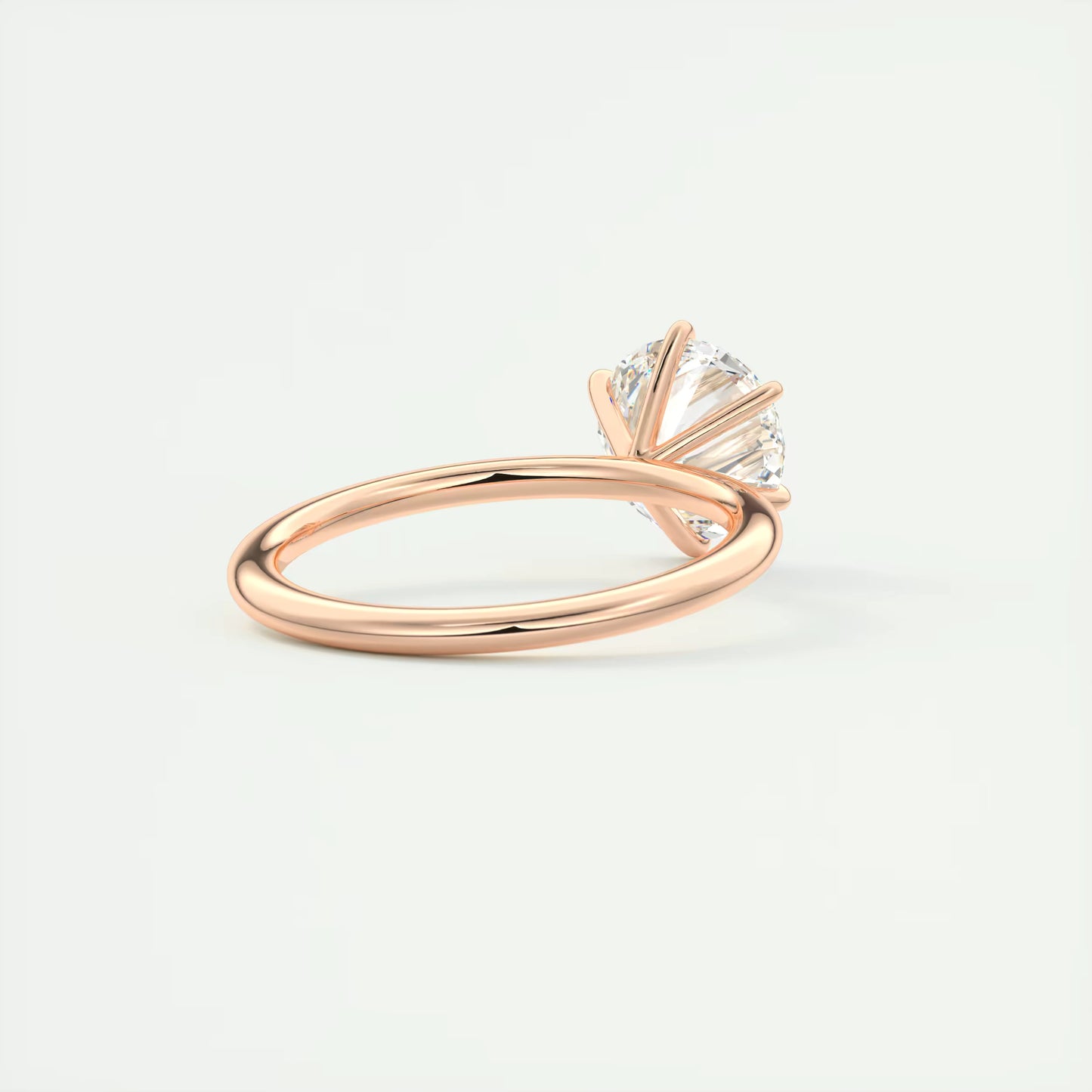 4-5 GM Round Solitaire Ring Engagement Rings