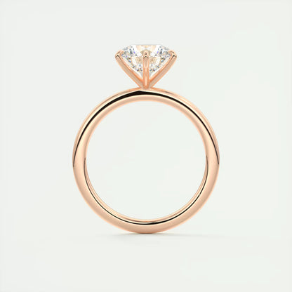 4-5 GM Round Solitaire Ring Engagement Rings