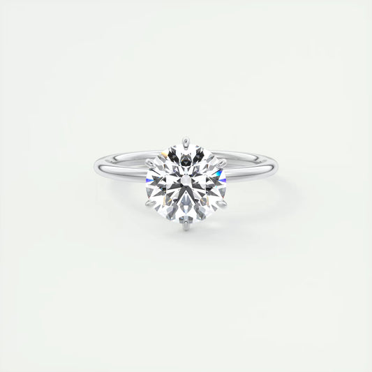 4-5 GM Round Solitaire Ring Engagement Rings