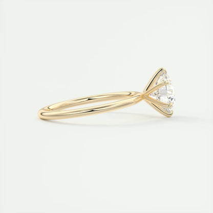 4-5 GM Round Solitaire Ring Engagement Rings