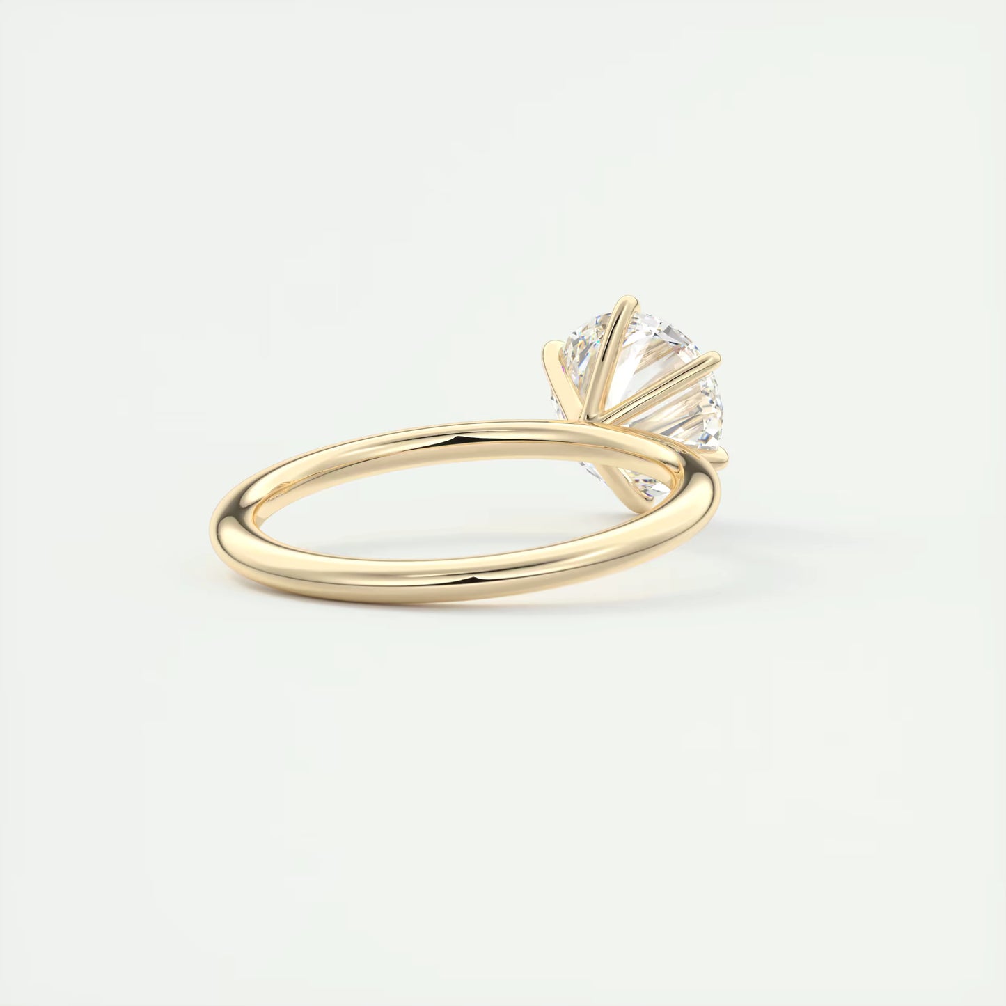 4-5 GM Round Solitaire Ring Engagement Rings