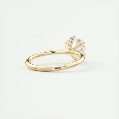 4-5 GM Round Solitaire Ring Engagement Rings