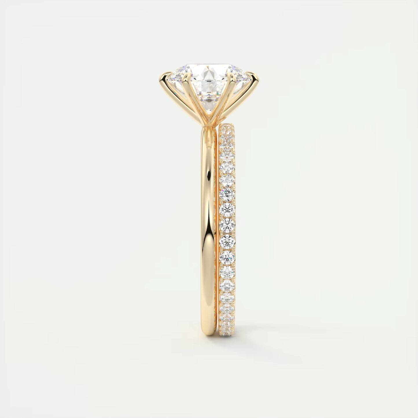 4-5 GM Round Solitaire Ring Engagement Rings