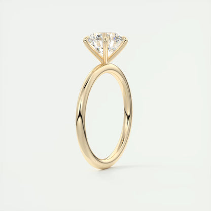 4-5 GM Round Solitaire Ring Engagement Rings