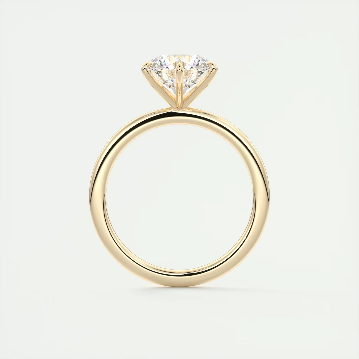 4-5 GM Round Solitaire Ring Engagement Rings