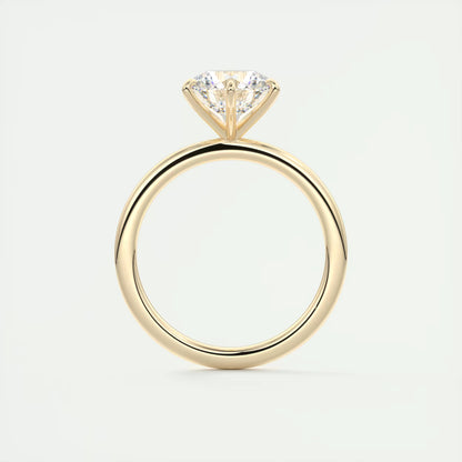 4-5 GM Round Solitaire Ring Engagement Rings