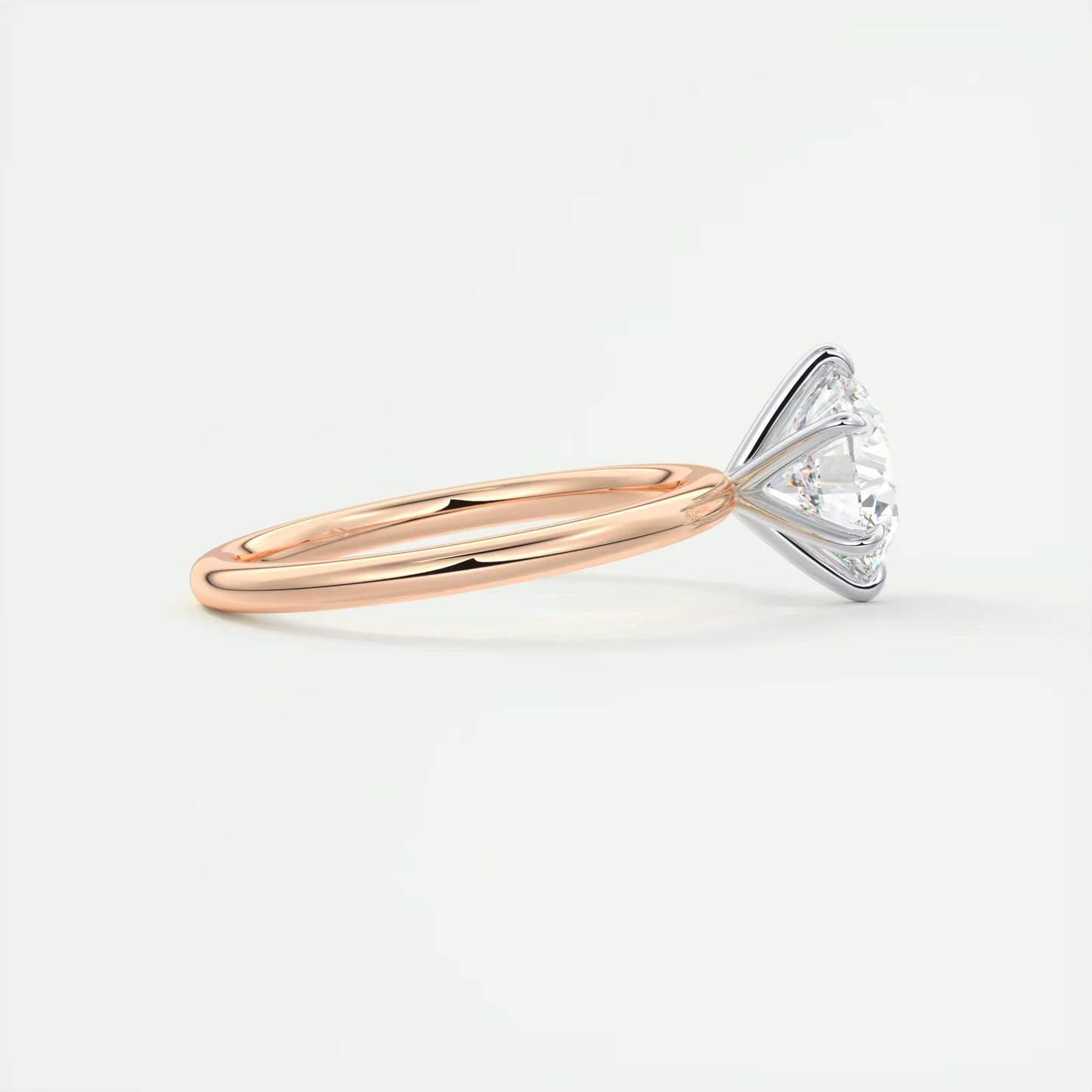 2.00 Ct Round Solitaire Ring, Classic Comfort Fit Engagement Rings