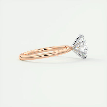 2.00 Ct Round Solitaire Ring, Classic Comfort Fit Engagement Rings